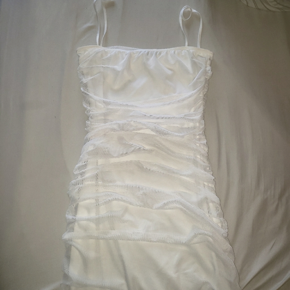 Slinky ruched midaxi dress